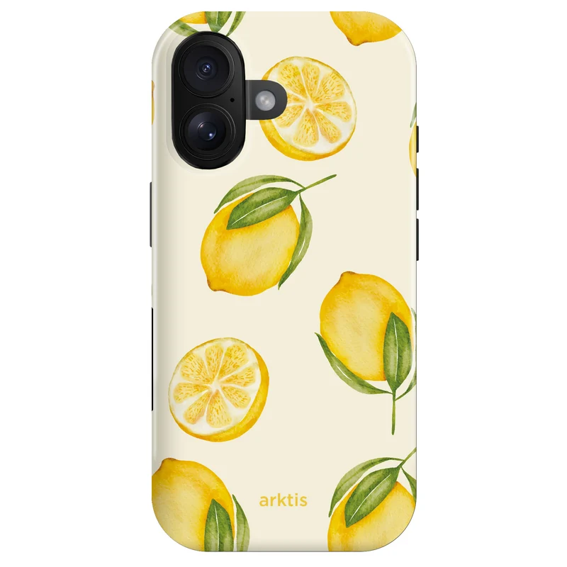 arktis iPhone 16 Plus Hülle - Lemon